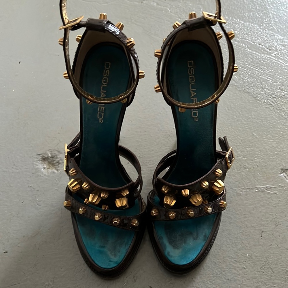 Studded Platform Heels